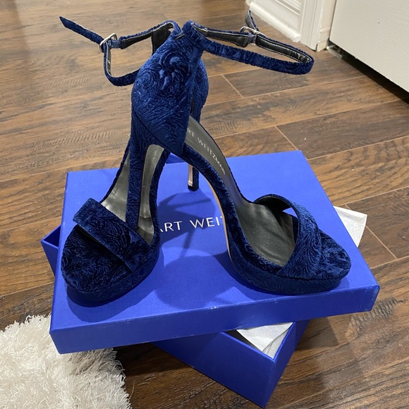 Stuart Weitzman Shoes - Stuart Weitzman Velvet Sandals US Size 8 💫